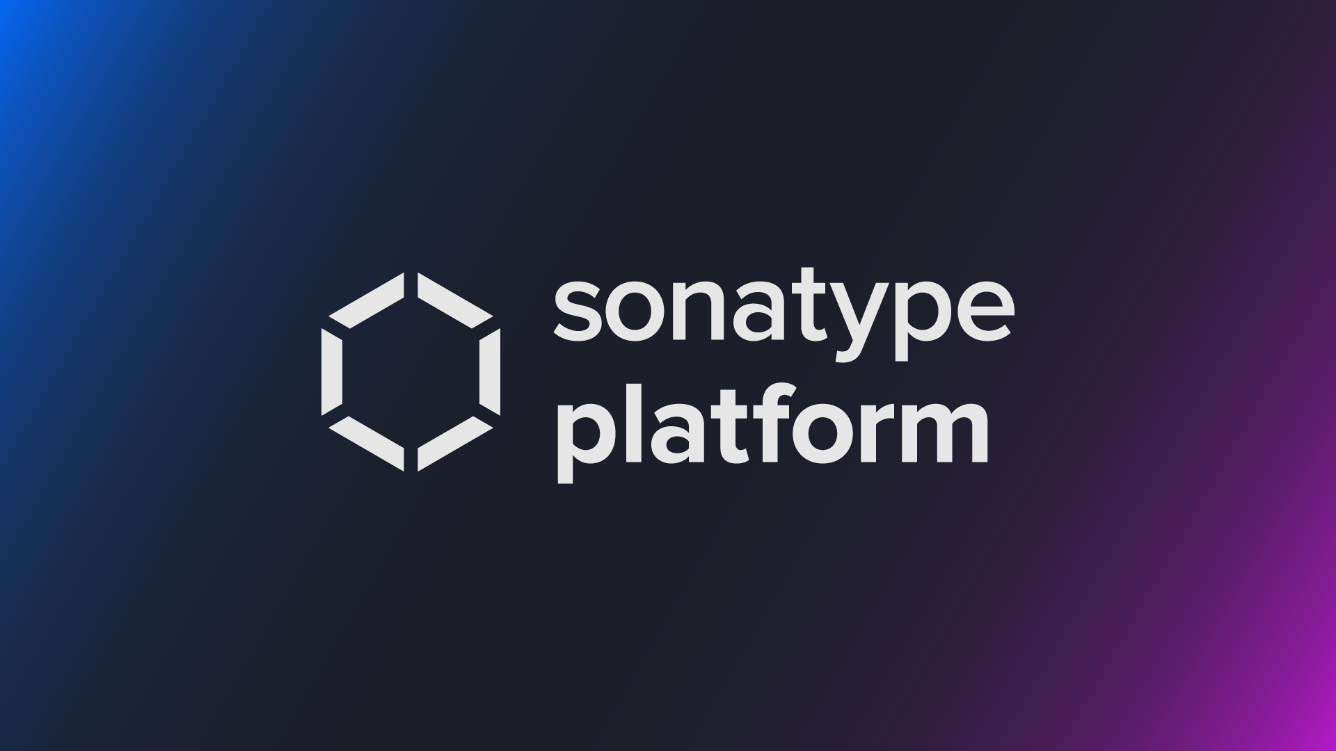 Sonatype Platform Explainer